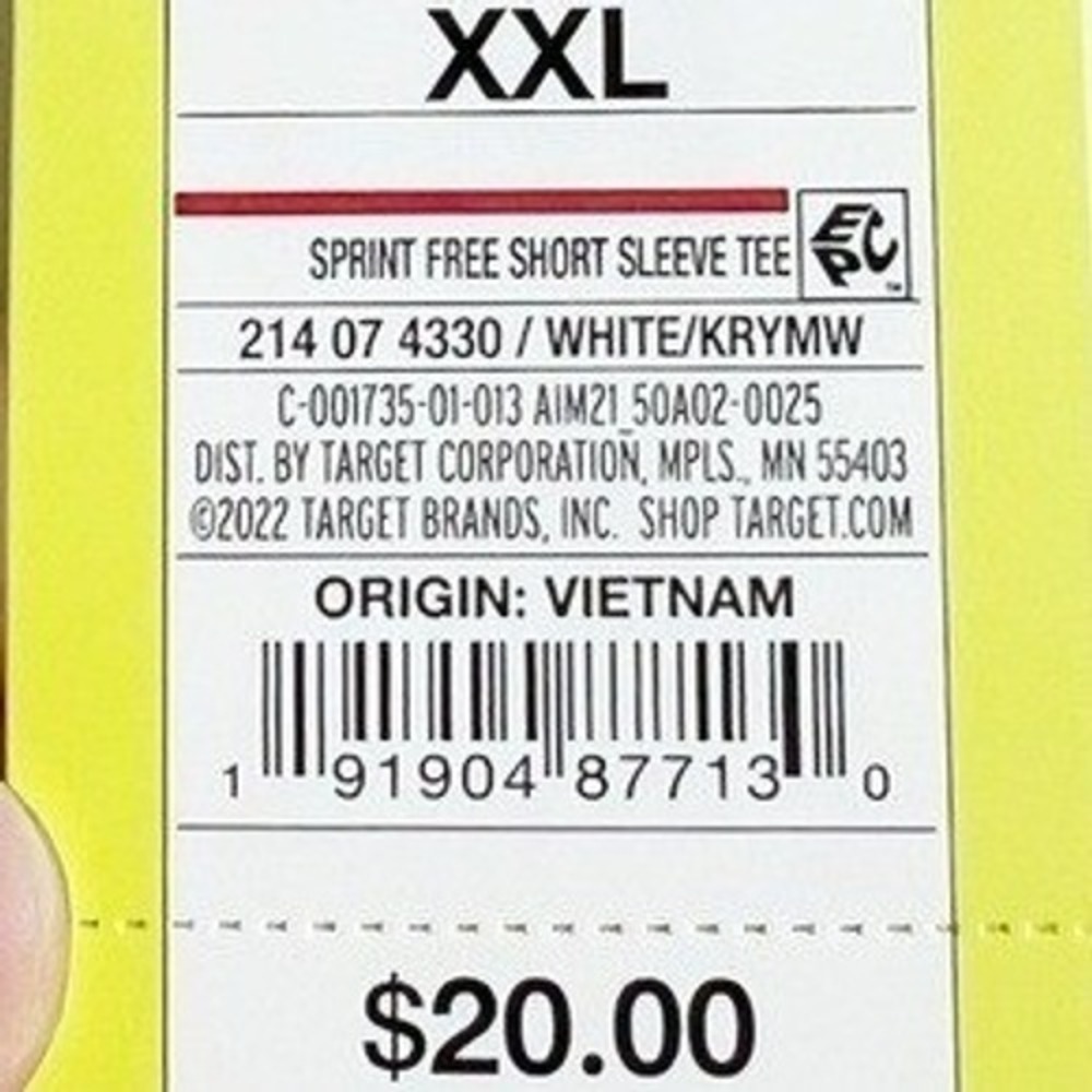All in Motion Womens NWT Sprint Free Short Sleeve Tee White XXL Workout Top - Picture 8 of 8